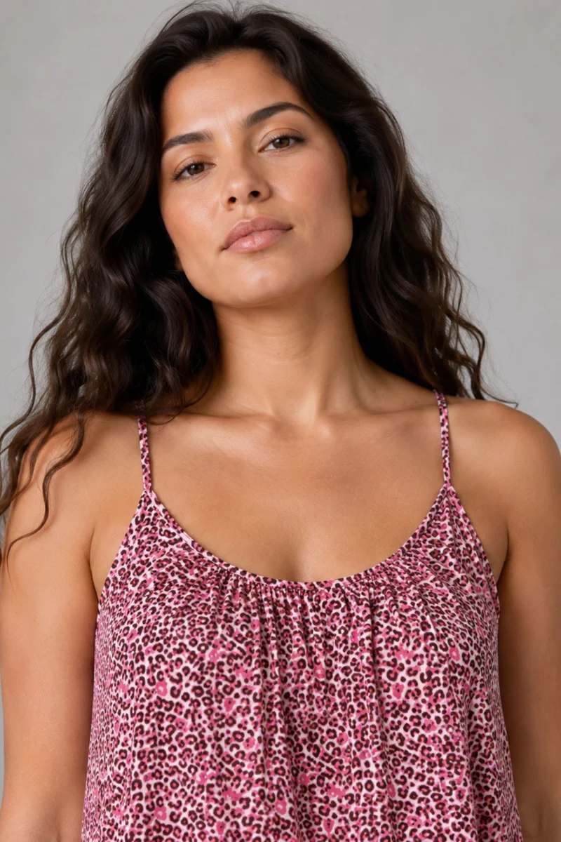 Pavela|Viscose Strappy Tiered Midi Dress