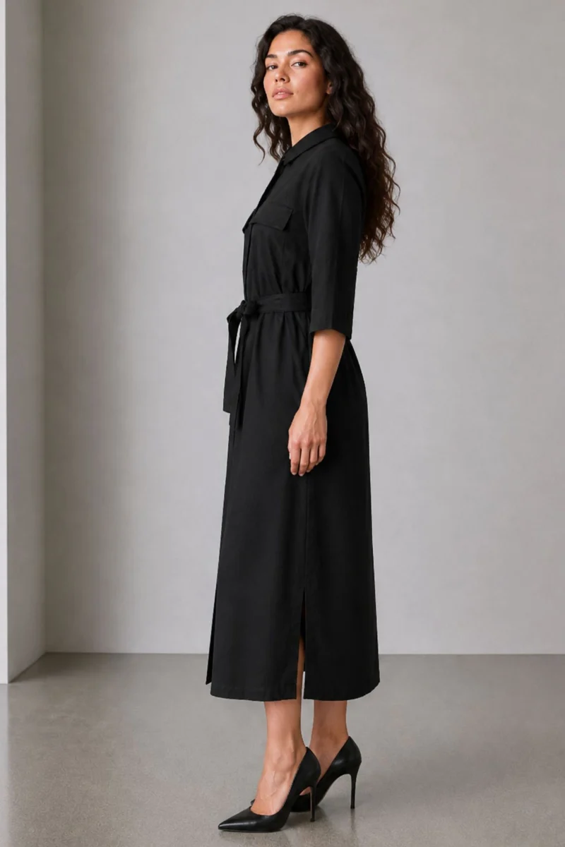 Marlow|Cotton Utility Shirt Dress
