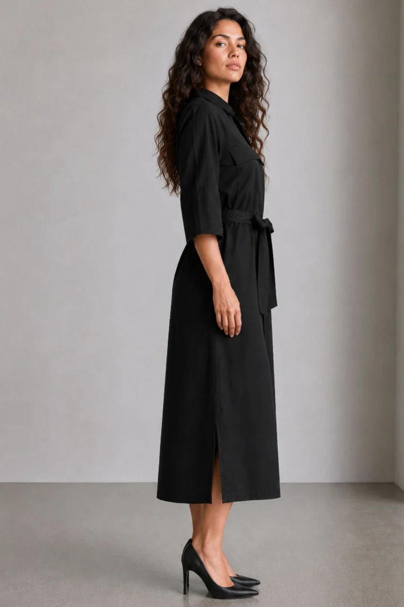 Marlow|Cotton Utility Shirt Dress