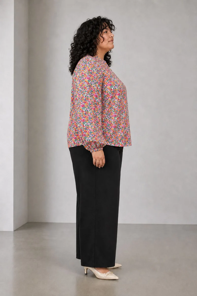 Ravine|Cotton Gather Front Relaxed Fit Top