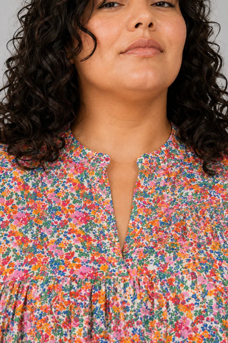 Ravine|Cotton Gather Front Relaxed Fit Top