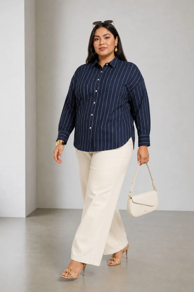 Tallis|Cotton Relaxed Fit Shirt
