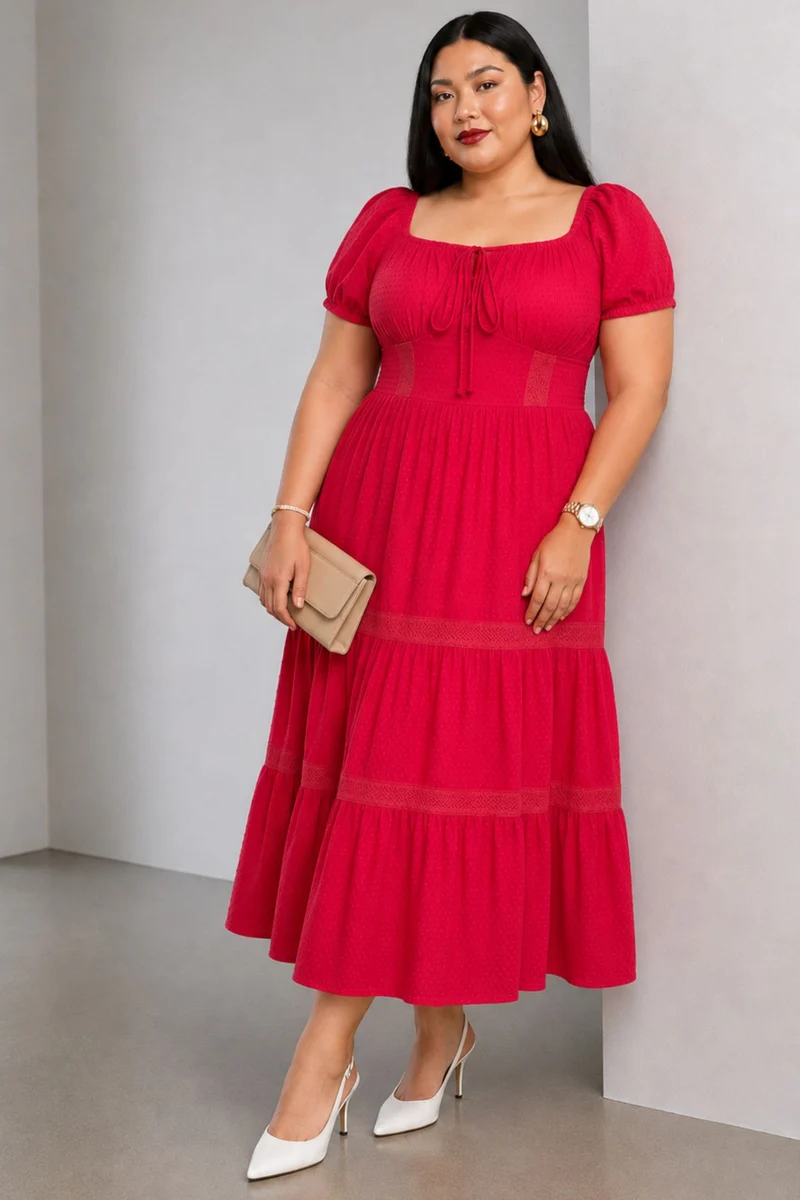 Pavina|Cotton Tiered Maxi Dress