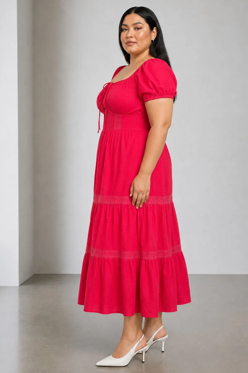 Pavina|Cotton Tiered Maxi Dress