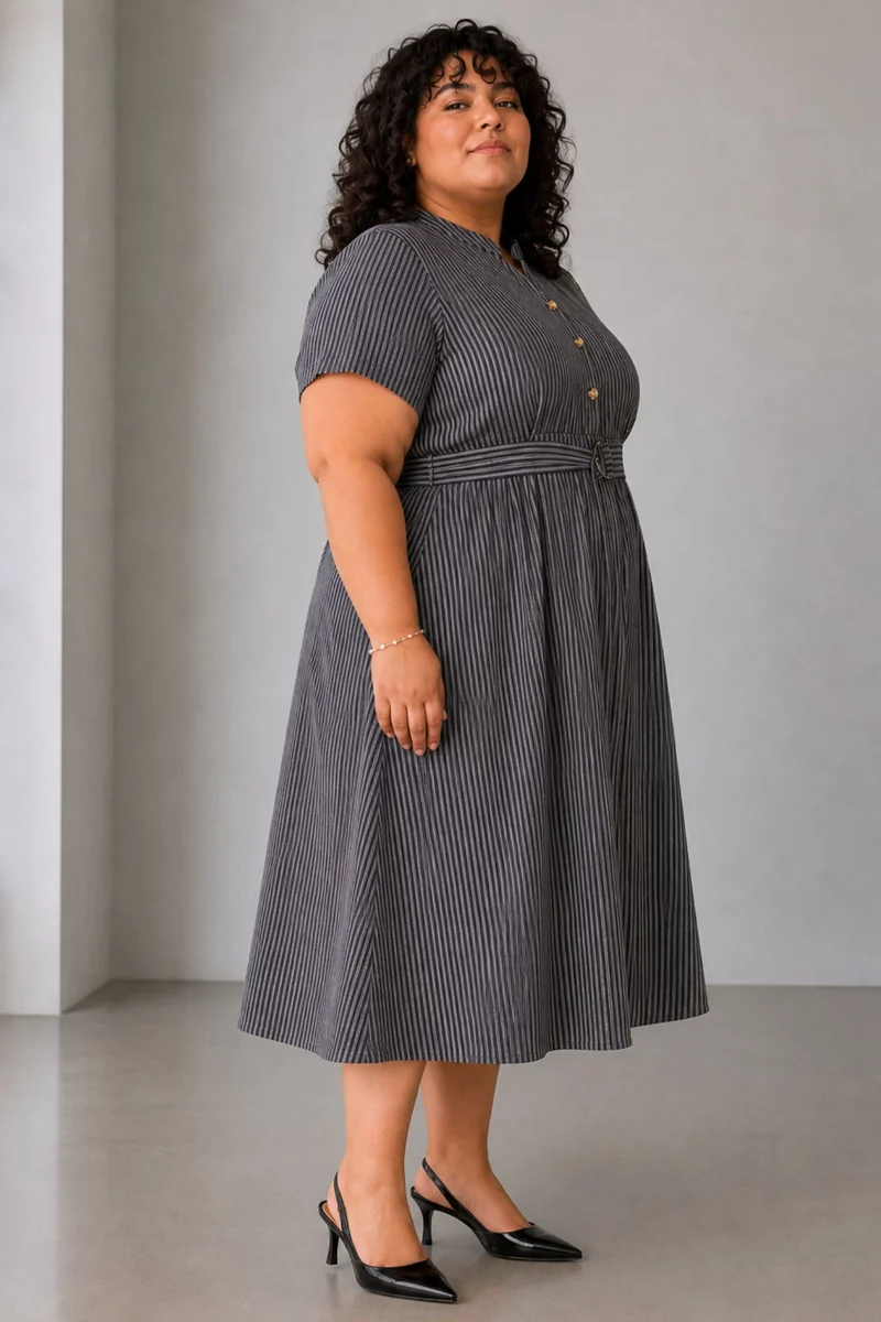 Alder|Cotton Fit And Flare Midi Dress