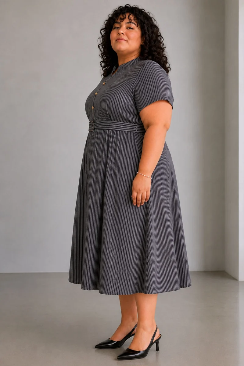 Alder|Cotton Fit And Flare Midi Dress