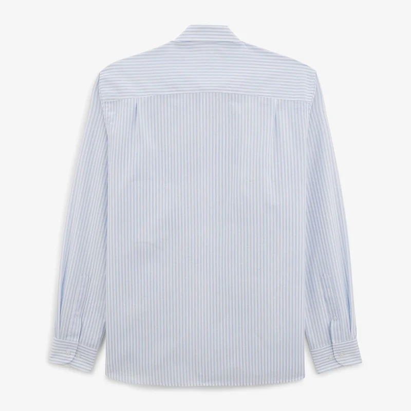 Chemise Charles à rayures bâton bleu ciel