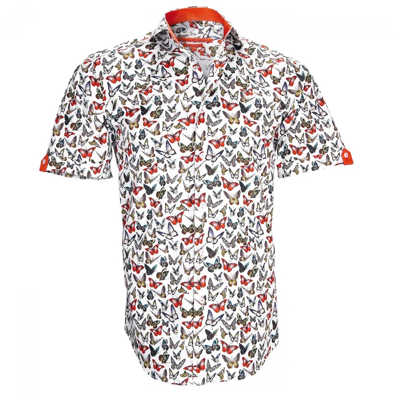 Chemisette hommes mode coupe cintrée BUTTERFLY Andrew Mac Allister