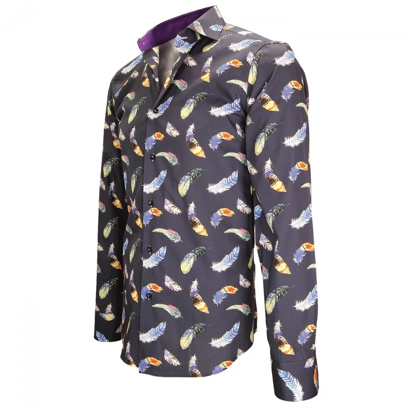Chemise homme imprimée coupe cintrée FEATHER Andrew Mac Allister