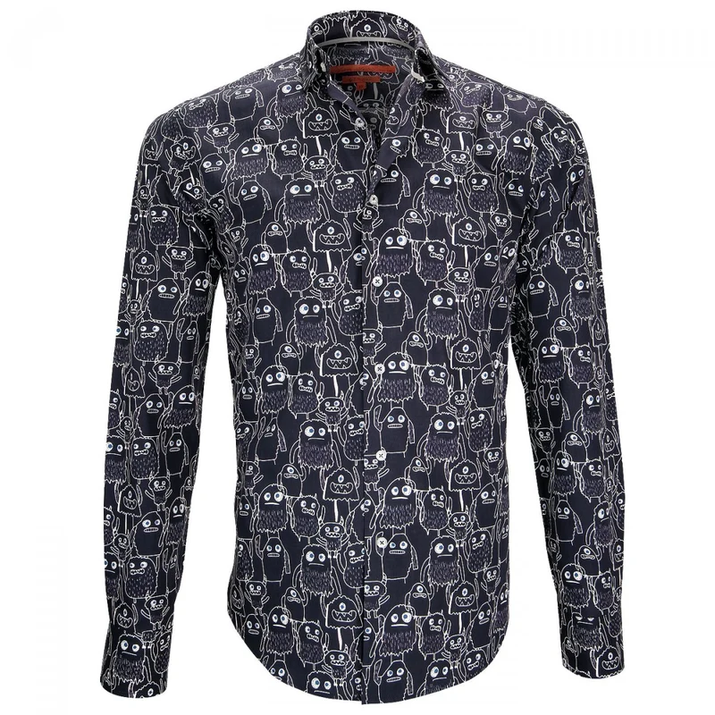 Chemise homme imprimée coupe cintrée MONSTER Andrew Mac Allister