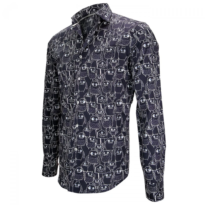Chemise homme imprimée coupe cintrée MONSTER Andrew Mac Allister