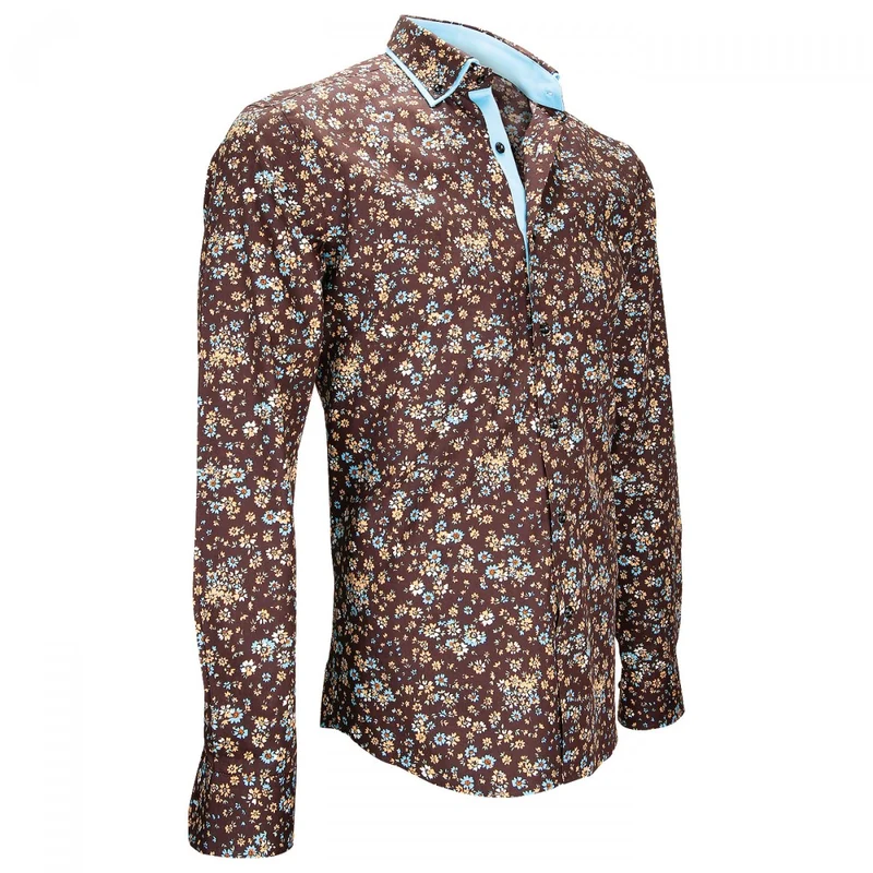 Chemisette homme liberty coupe cintrée WOODSTOCK Andrew Mac Allister