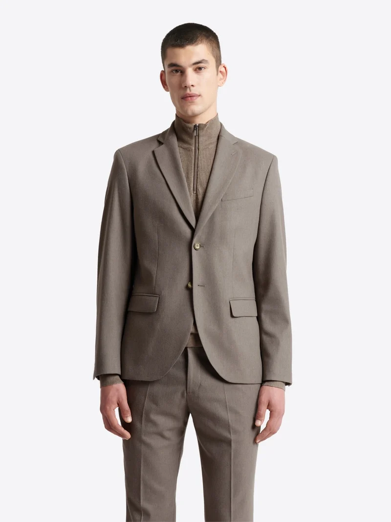 Veste de costume regular en flanelle