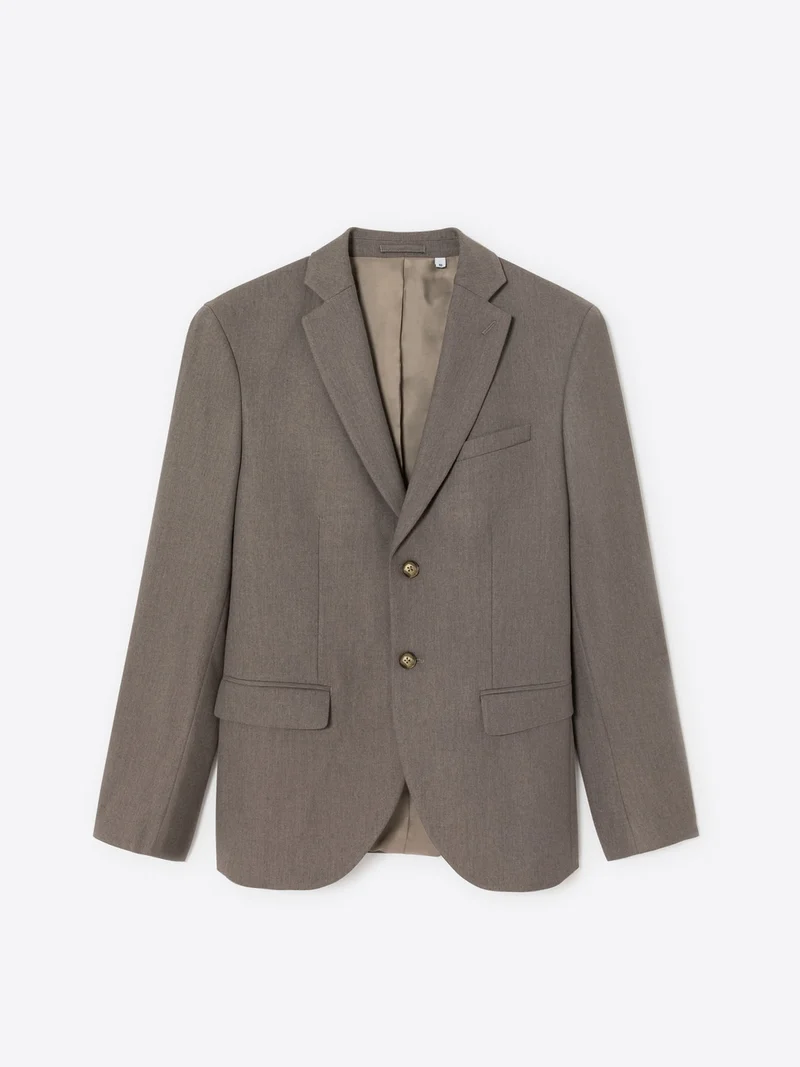 Veste de costume regular en flanelle