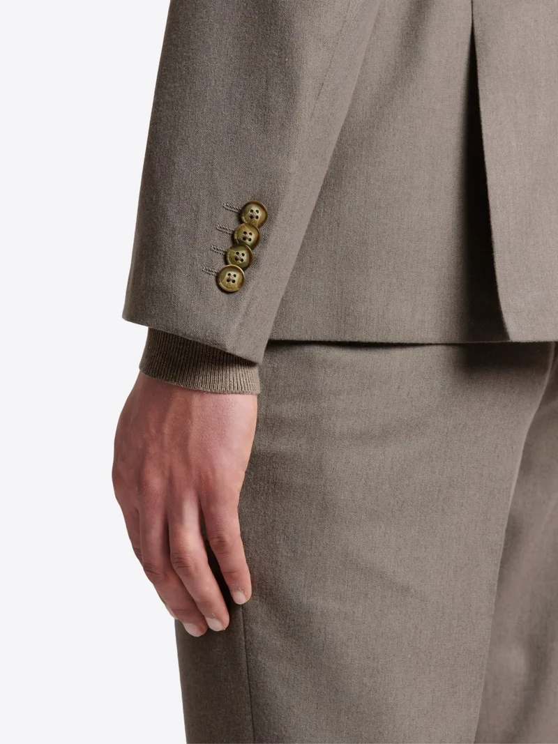 Veste de costume regular en flanelle