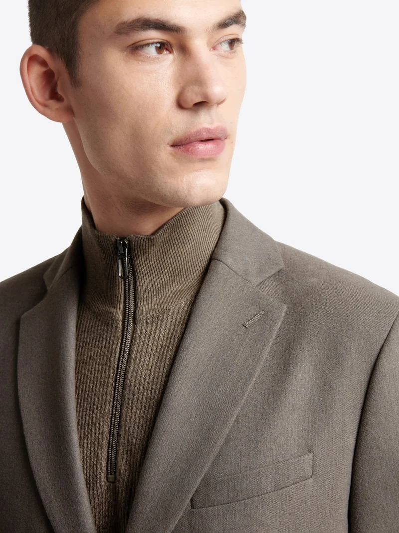 Veste de costume regular en flanelle