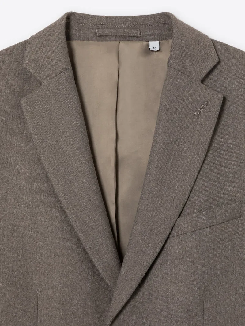 Veste de costume regular en flanelle