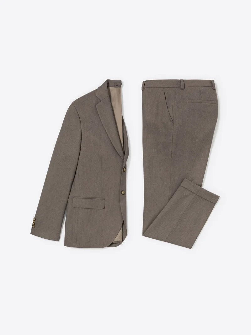 Veste de costume regular en flanelle