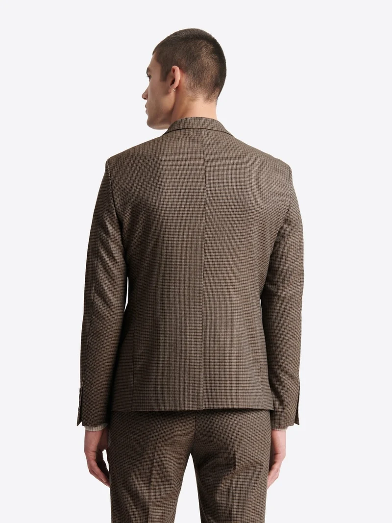 Veste de costume stretch pied de poule