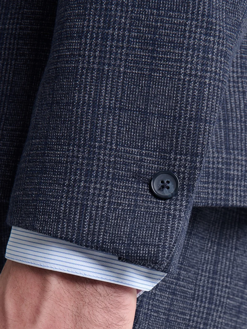 Veste de costume slim à carreaux