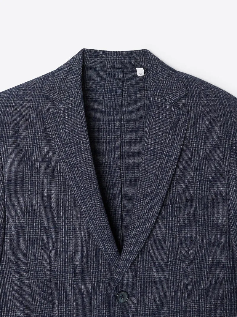 Veste de costume slim à carreaux
