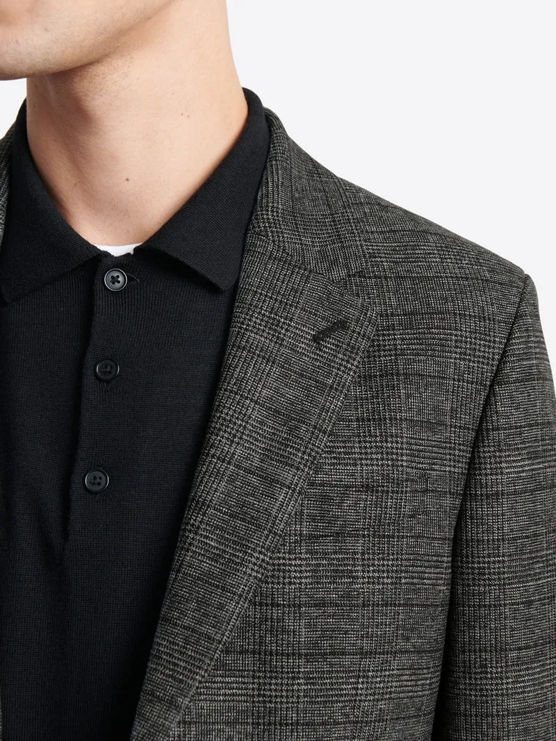 Veste de costume slim stretch à carreaux