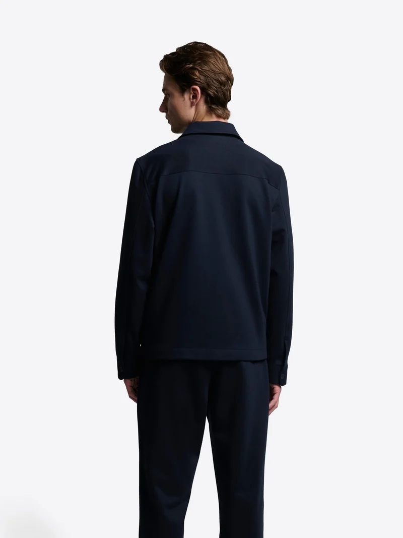 Veste workwear en coton col chemise