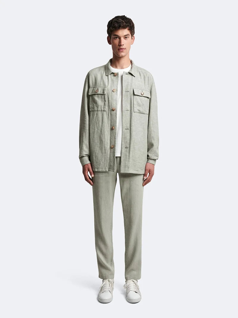 Veste casual workwear col chemise