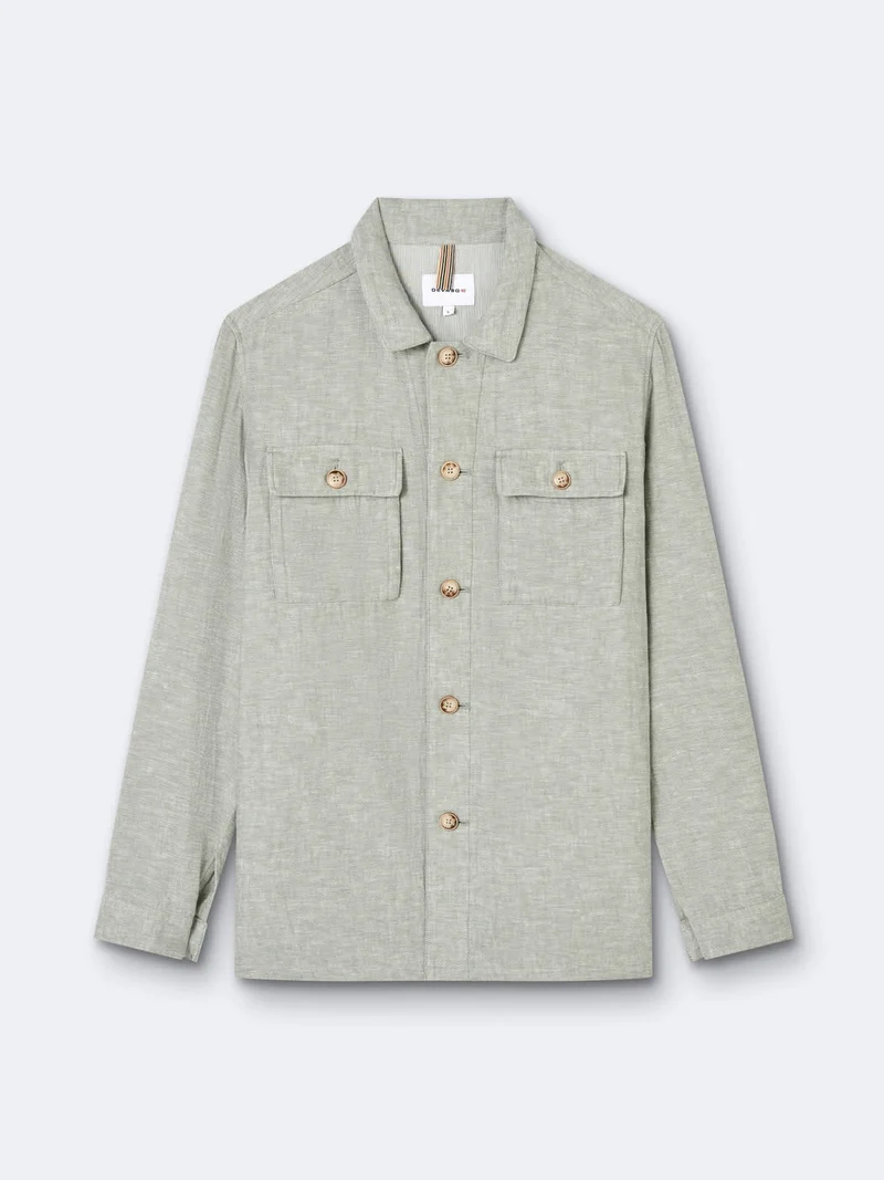 Veste casual workwear col chemise