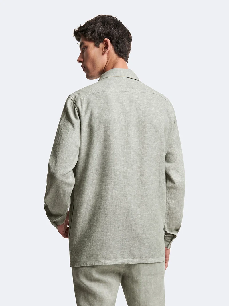 Veste casual workwear col chemise