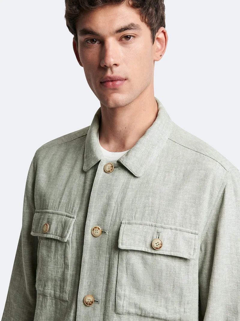Veste casual workwear col chemise