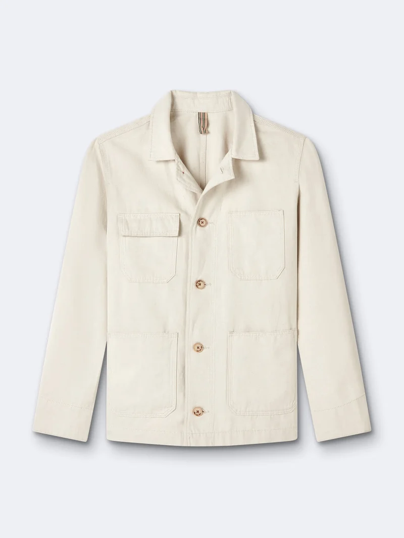 Veste casual workwear col chemise