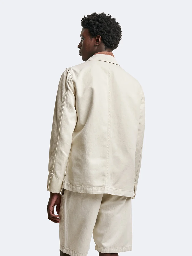 Veste casual workwear col chemise