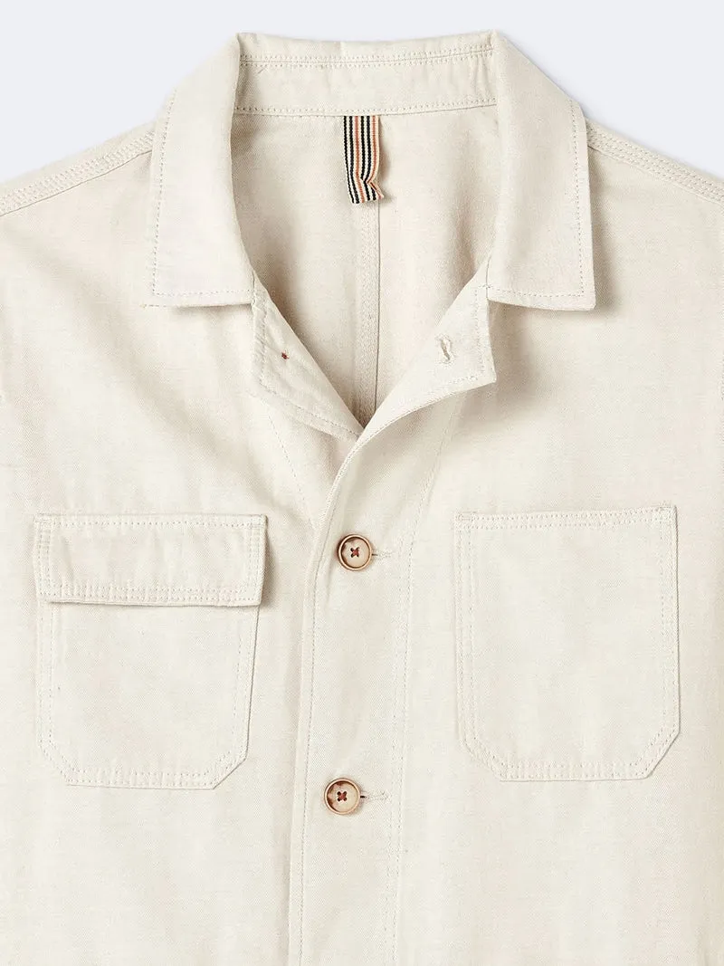 Veste casual workwear col chemise