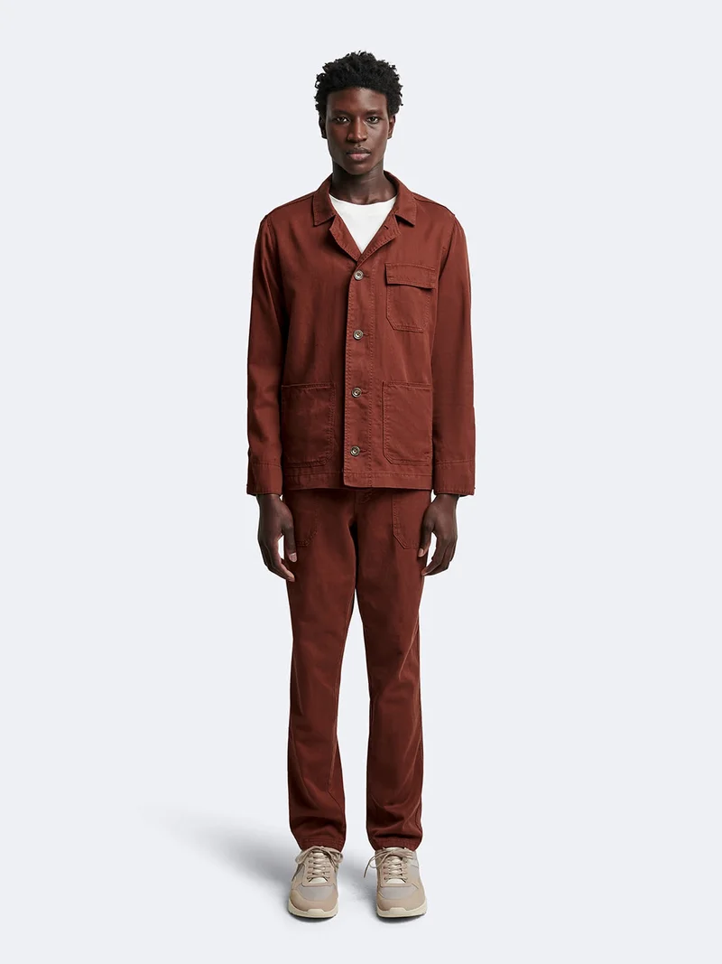 Veste casual workwear col chemise