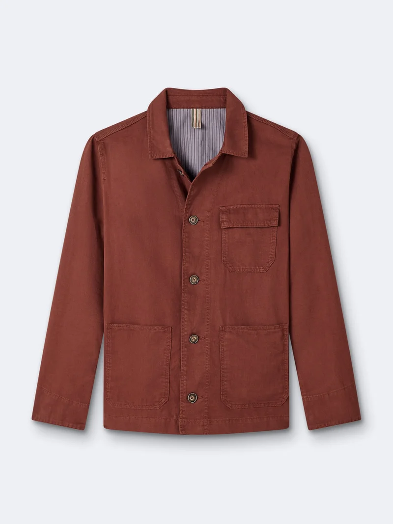 Veste casual workwear col chemise