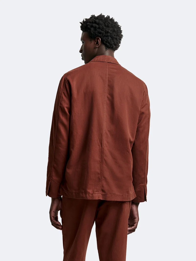 Veste casual workwear col chemise