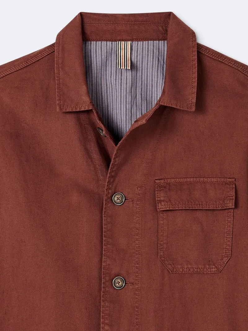 Veste casual workwear col chemise