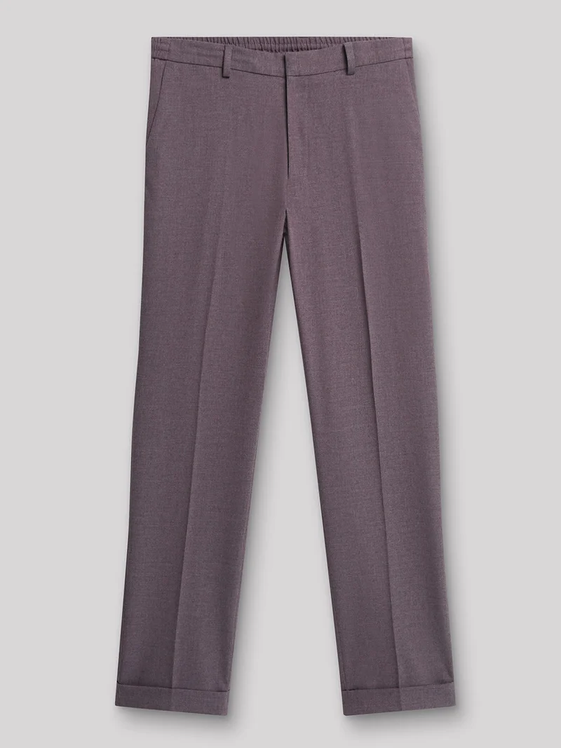 Pantalon coordonnable slim faux uni