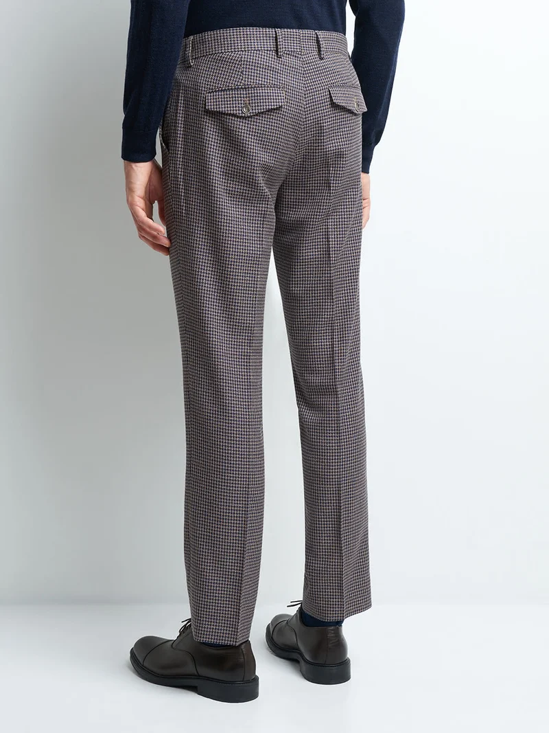 Pantalon coordonnable slim carreaux