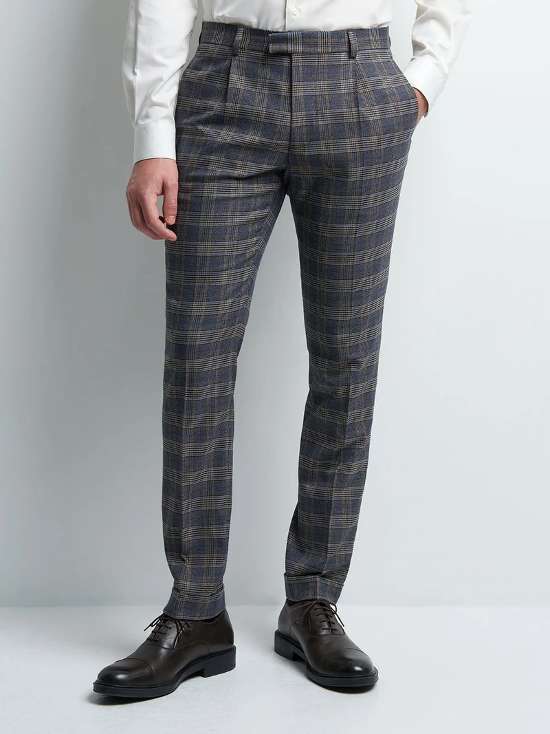 Pantalon coordonnable extraslim carreaux