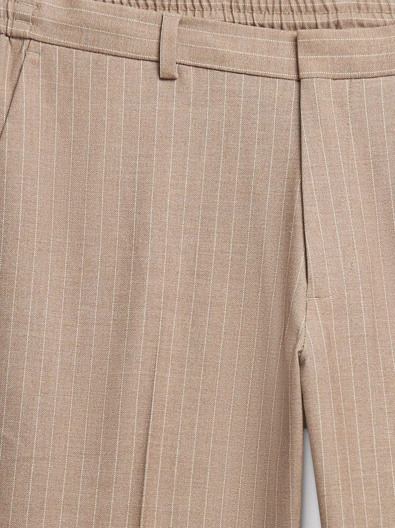 Pantalon coordonnable slim rayé