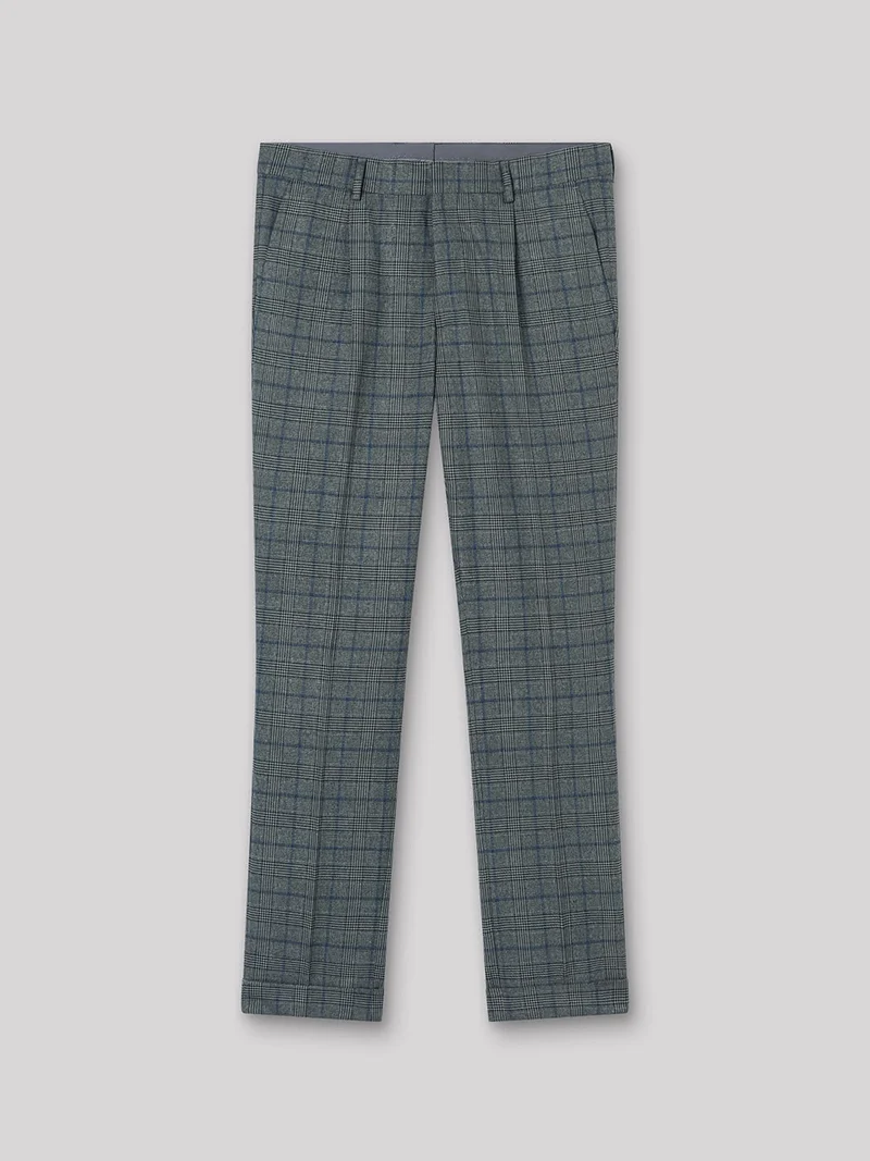 Pantalon coordonnable slim à carreaux