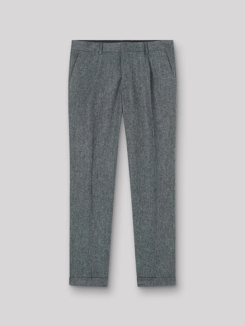 Pantalon coordonnable slim laine mélangé