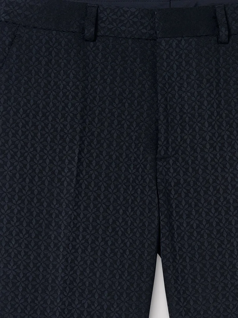 Pantalon coordonnable slim faux uni