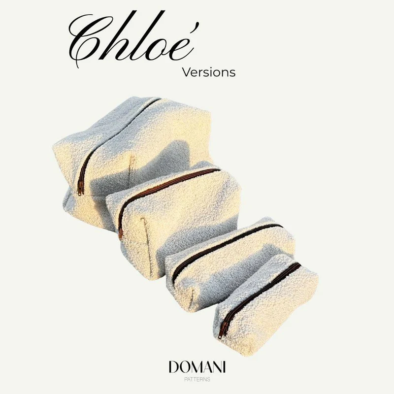 PATRON DE COUTURE PDF | Pochette zippée Chloé | Domani | FRANÇAIS SEULEMENT