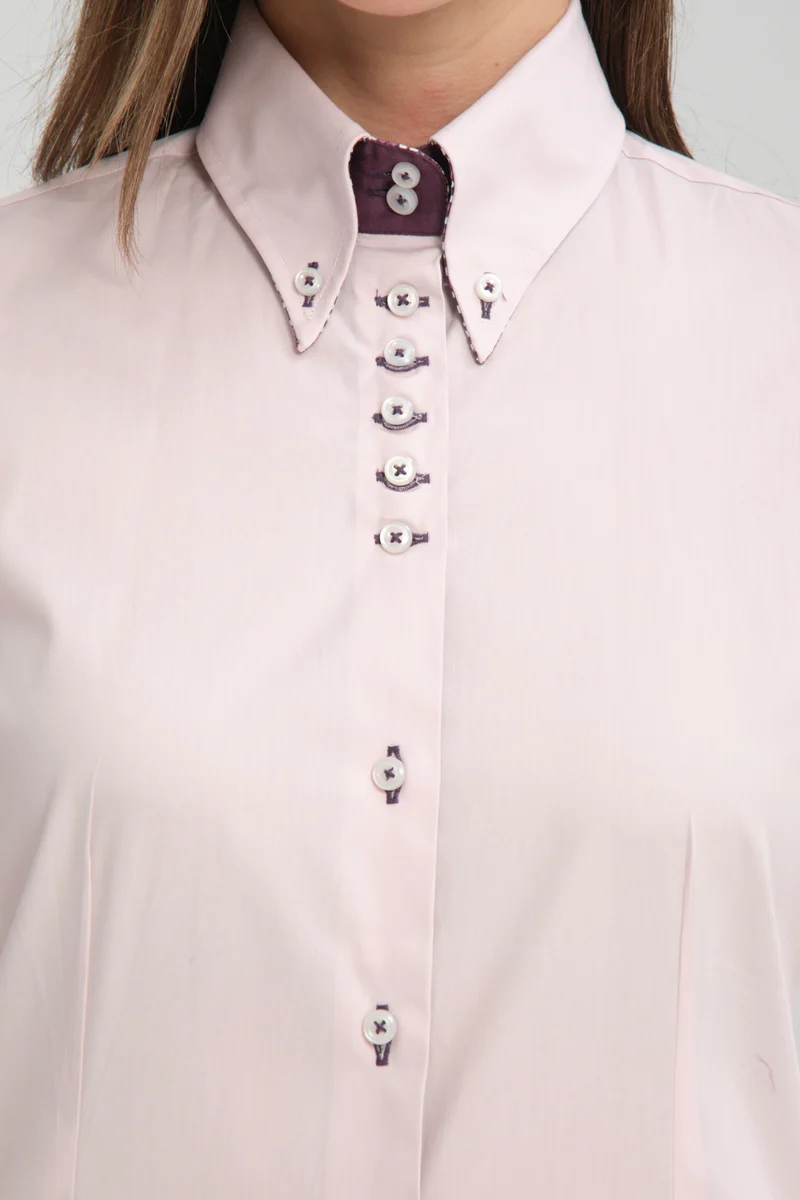 Silvia Iconic Poplin Stretch Women’s Shirt Pink