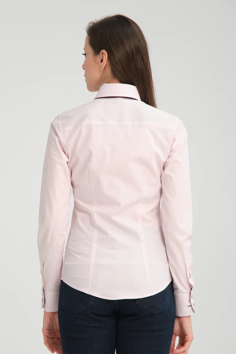 Silvia Iconic Poplin Stretch Women’s Shirt Pink