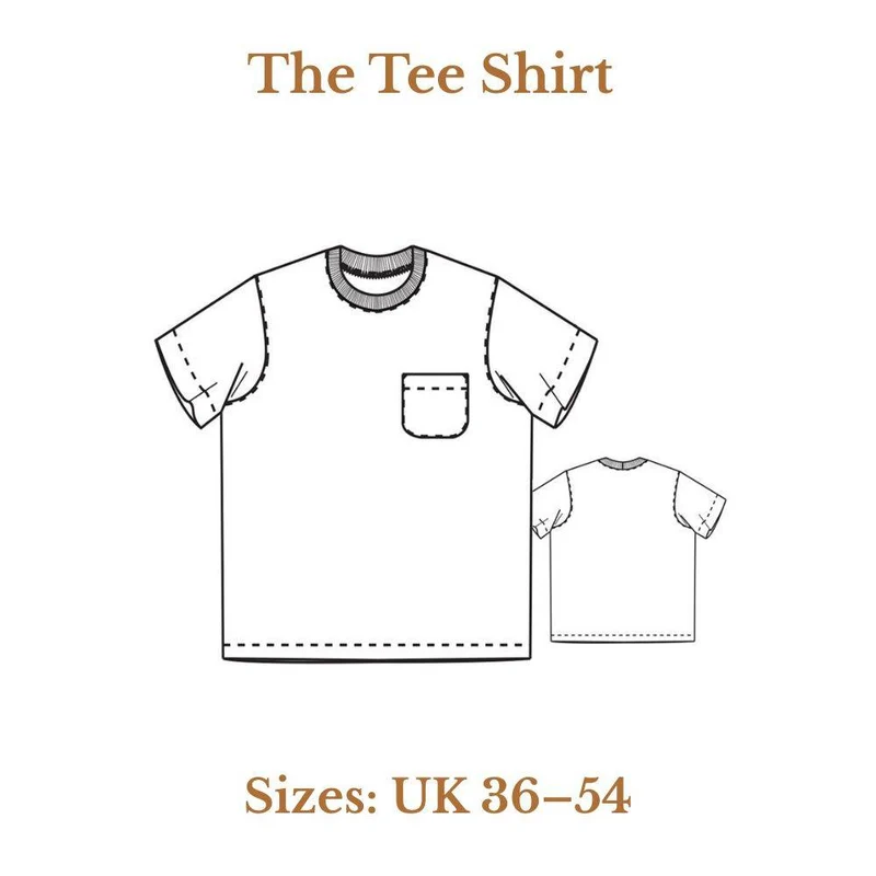 Patron de couture PDF | Le T-shirt | Merchant & Mills | Tailles UK 36–54 | Unisexe