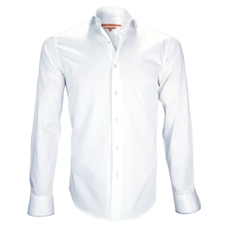 Chemise hommechemise col rond coupe cintrée ROUND TWO Andrew Mac Allister